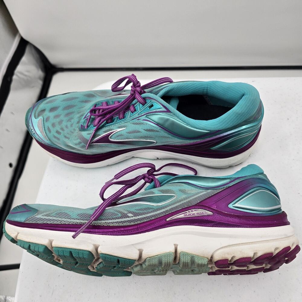 Brooks Transcend 3 Women's Size 10.5 Teal Purple Running Shoes - Picture 6 of 14